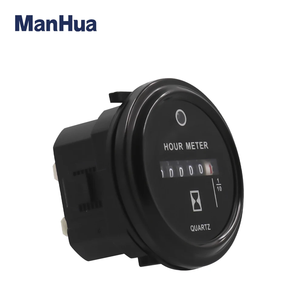 Imagem -02 - Manhua-round Temporizador Impermeável para Veículos a Motor e Caminhão Hour Meter Navio Hour Counter Mh11l ac Dc680v