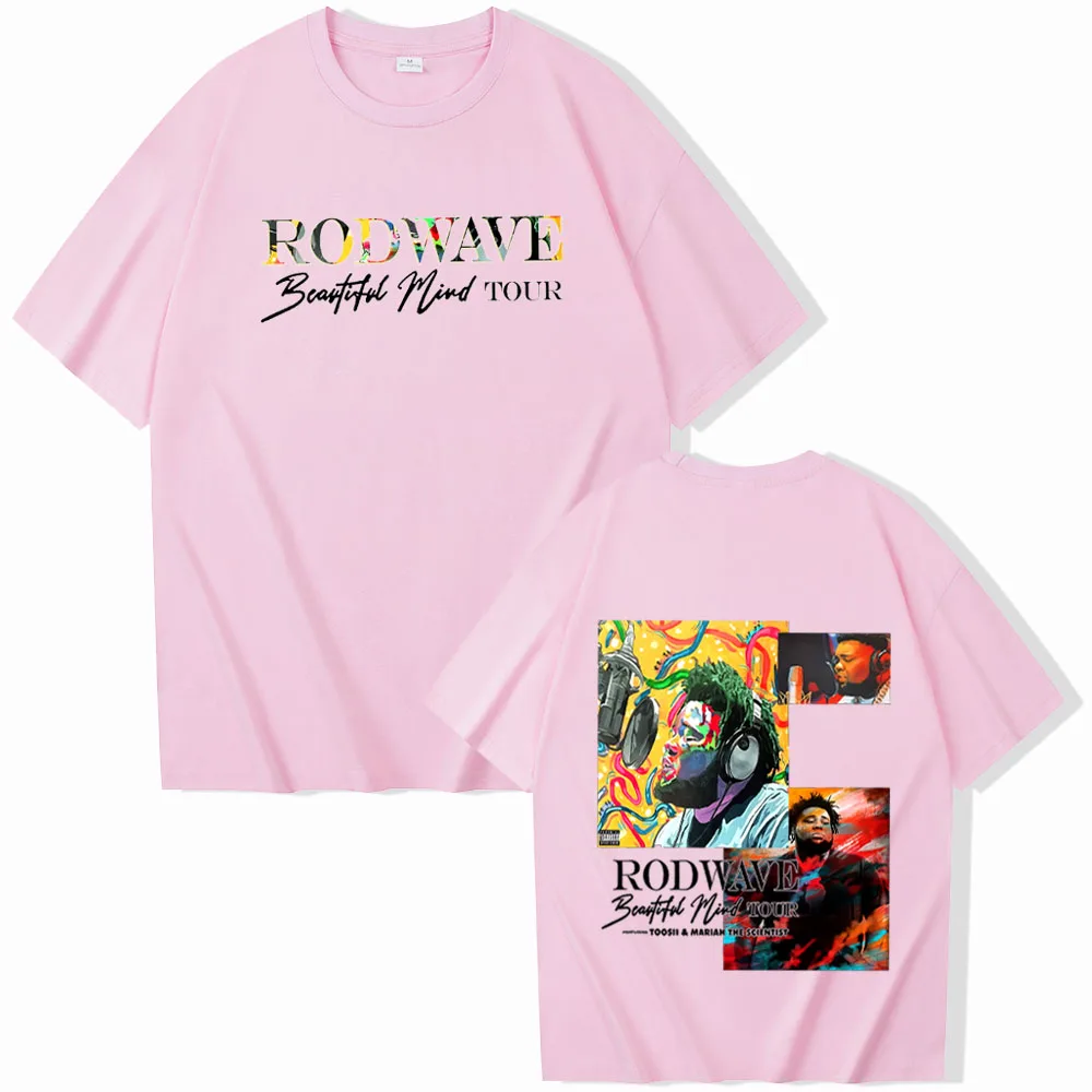 Rod Wave Shirt Rod Wave Beautiful Mind Tour Rod Wave Rap Shirt Fan Gift Rod Wave Rap Merch Unisex O-Neck Short Sleeve Shirts