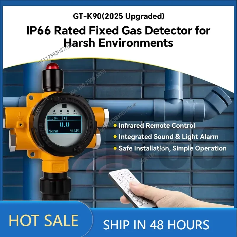 Fixed Industrial Leak Detector Sulfide Toxic Sensor Innovative Design for Efficient Detection