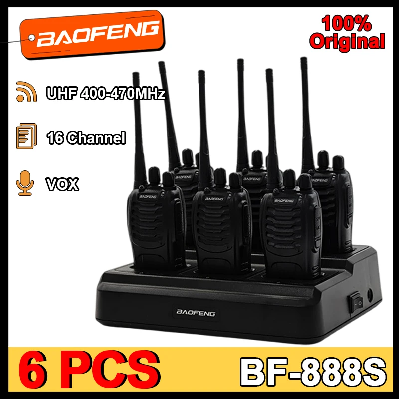 6PCS Baofeng BF-888… - image