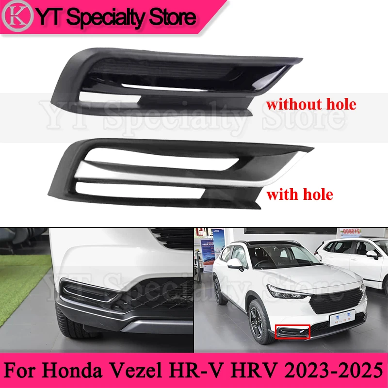 

Kamshing Car Front Bumper Foglight Frame For Honda Vezel HR-V HRV 2023-2025 Fog Light Grille Foglamp Cover