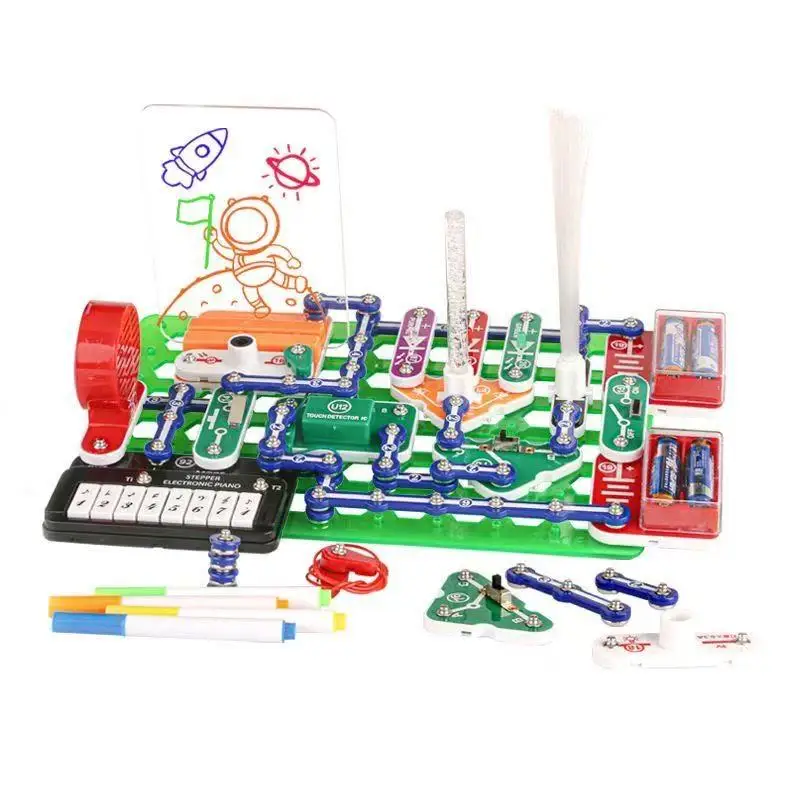 Boys STEM Education Building Block Toy Set Electronic Science Physics Technology Experiment New Model