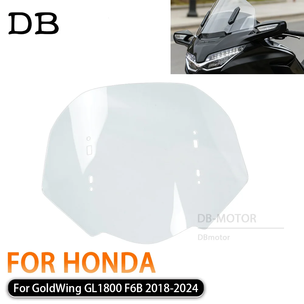 

Fit For HONDA GL1800 Goldwing 2018 - 2024 Windscreen 15.5 inch Hardened Anti-Fog Windshield Extension Spoiler GL 1800 Gold Wing