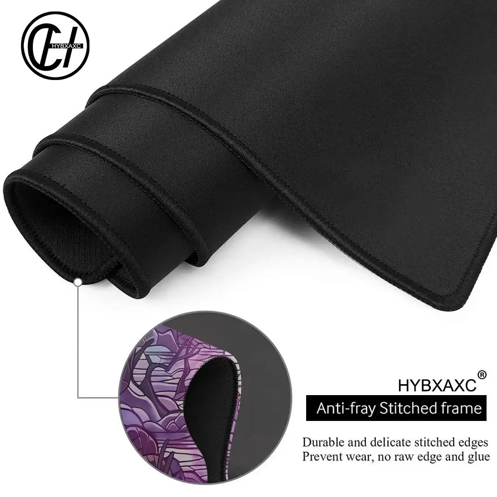 Large Size Mouse Pad Play Mats Original Handcrafted Art Anti-Slip Playmat with Rubber Base Bottom & Stitched Edge Card Mat