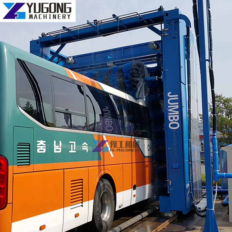 Large Bus Car Wash Equipment Wash Customized Rollover Type Automatic Bus Wash Machine Truck Wash Machine