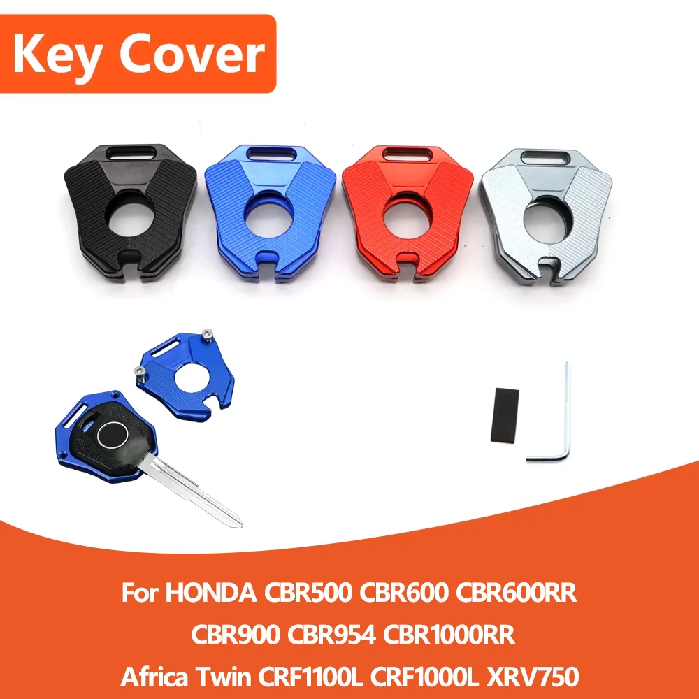 For HONDA CBR500 CBR600 CBR600RR CBR900 CBR954 CBR1000RR CRF1100L Motorcycle Key Cover Keychain Key Shell Case Protection
