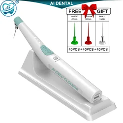 Cordless Dental Teeth Cleaning Equipment  Endo Activator  3-speed Sonic Motor Handpiece 120 Tips For  Root Canal AI-Endo-CL