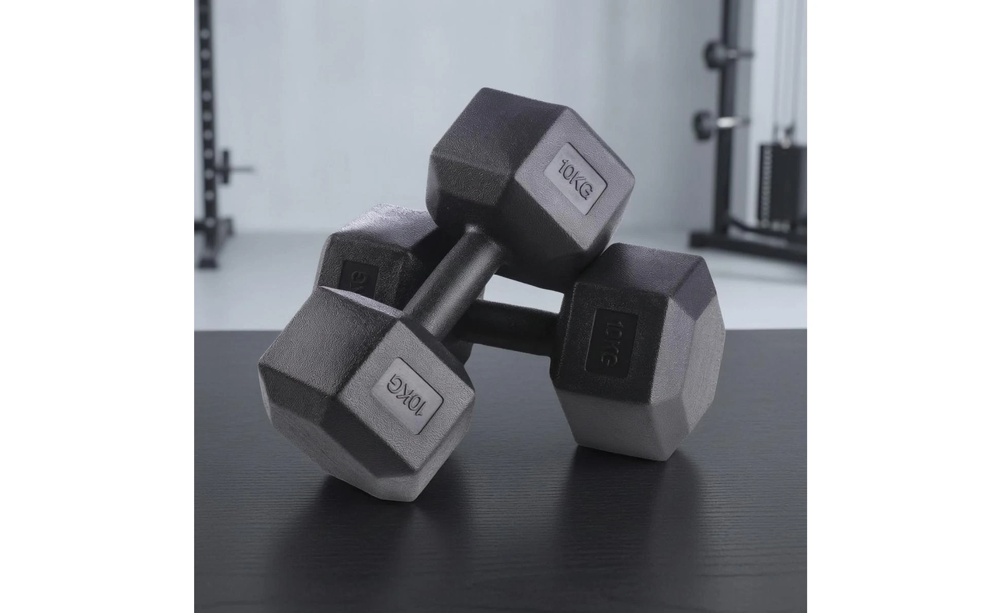 Hex Dumbbells Cast-Style Hex Dumbbell Hexagonal Dumbbells Flat-Sided Strength Training Weights Long-Lasting