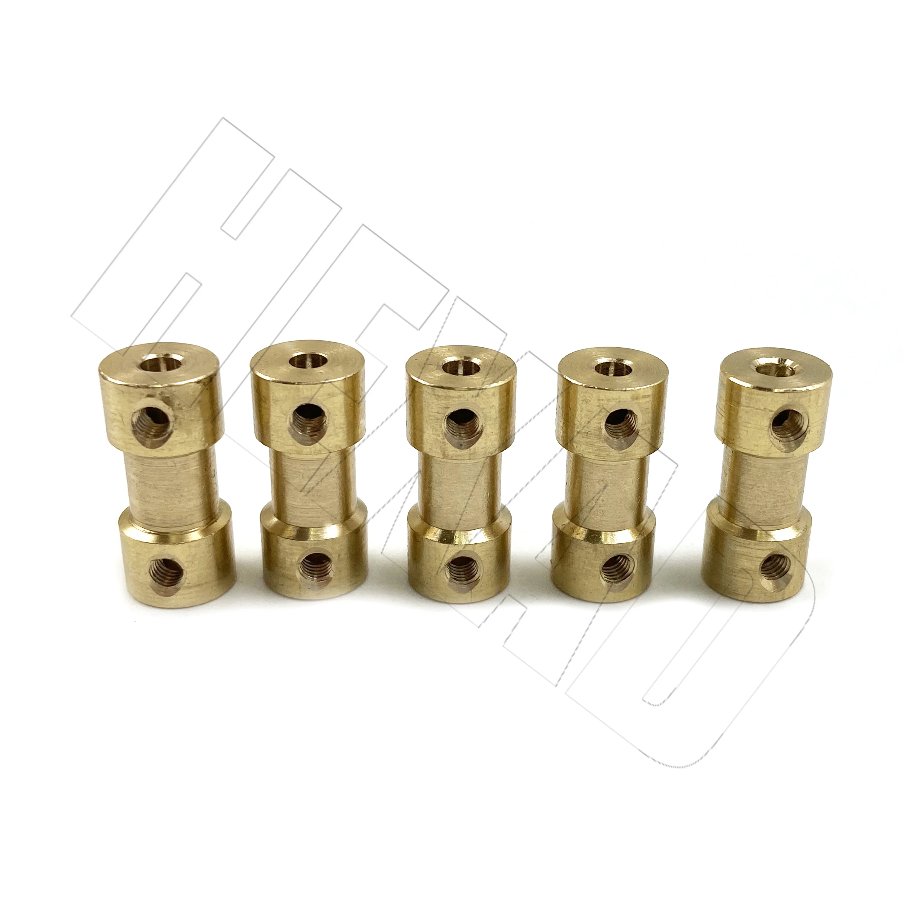 Brass Transfer Connector for RC Boat Car Airplane 2/2.3/3/3.17/4/5/6mm N20 Motor Shaft Coupling Coupler Connector Sleeve Adapter