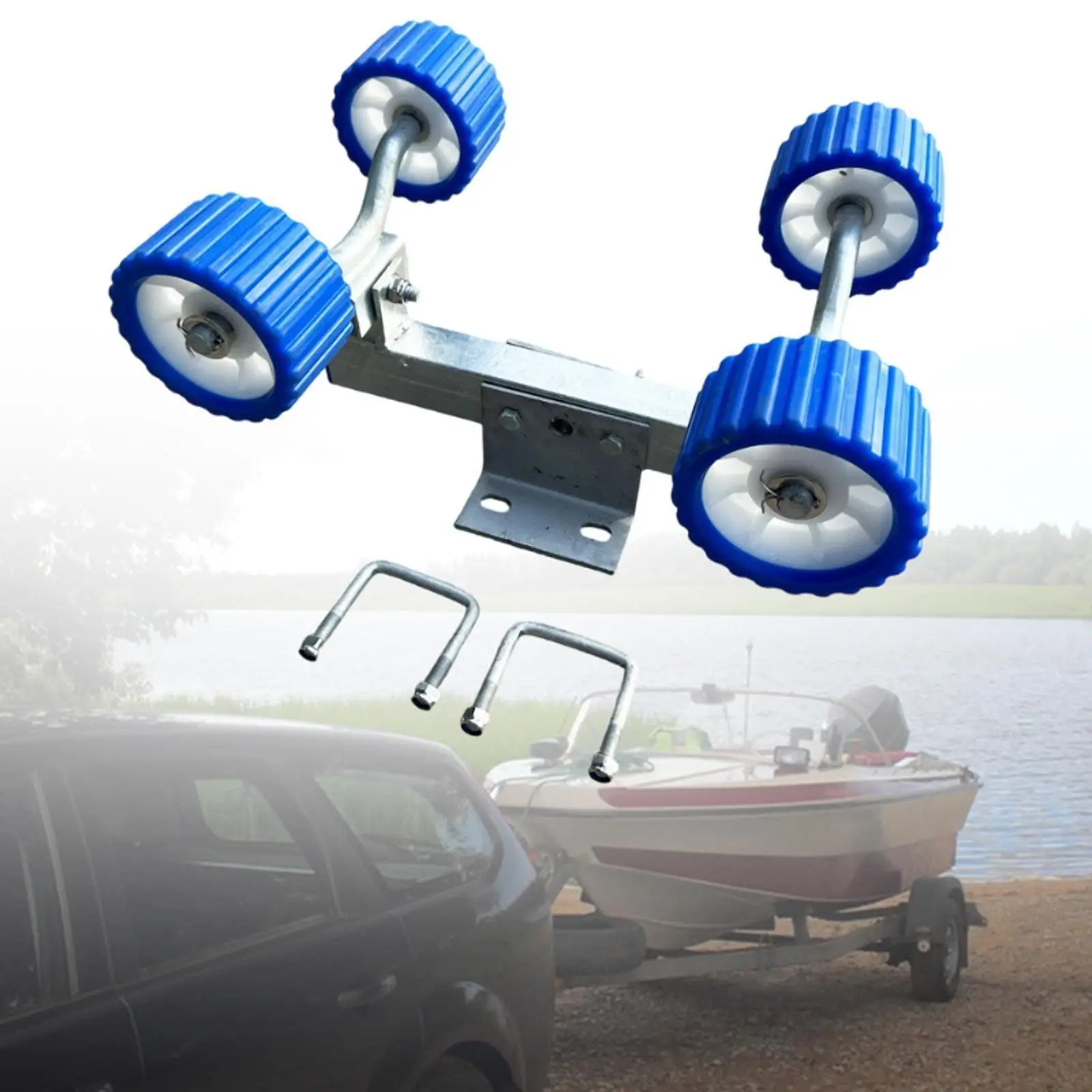 

Компактный и прочный роликовый узел для лодочных прицепов, простой в использовании, морские аксессуары для причалов, спасательных шлюпок, моторных лодок