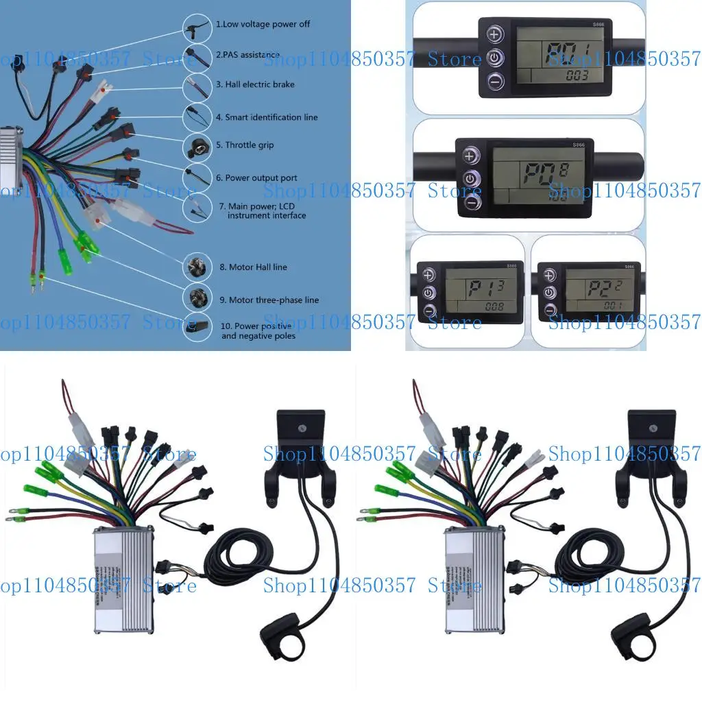 

5asd Multifunctional LCD Speedometers Controller Shockproofed Scooters LCD Display Real Time Data Trackings Housing