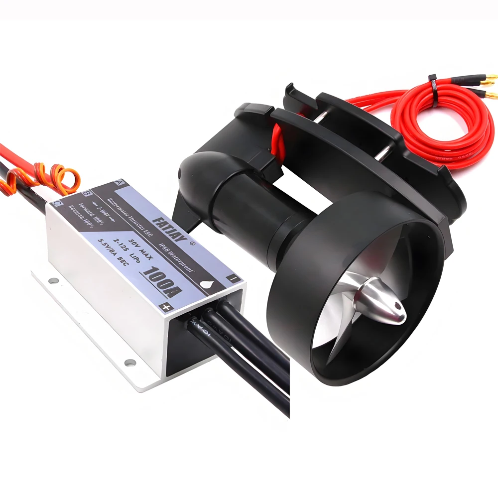 KYO-20T 20 كجم 50 فولت 25A 1200 واط الدافع كامل المعادن تيار مستمر فرش السيارات 100A 2-12S ESC لقوارب RC ROV AUV E-Surfboard