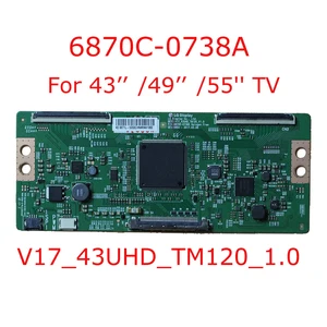 لوحة تلفزيون Sony T-con 6870C 0738A ، لوحة المنطق الأصلية ، V17_43UHD_TM120_1.0 ، 6871L-5203C ، 6870C ، 0738A ، 43 بوصة ، 49 بوصة ، 55 بوصة أعلى 8 مبيعات اللوحة الرئيسية لتلفزيون سوني - رقم 1