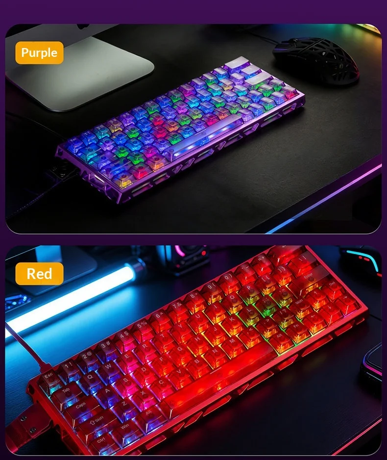 NEW IROK MG63 Magnetic Switch Keyboard Wired RT0.001mm 8000Hz
