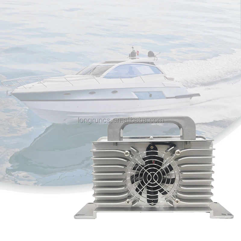 

Longrun Charger 48V 50.4V 15S 16S LiFePo4 Battery Charger IP67 Waterproof Lithium Battery Fast Charger OBC For Boat Forklift