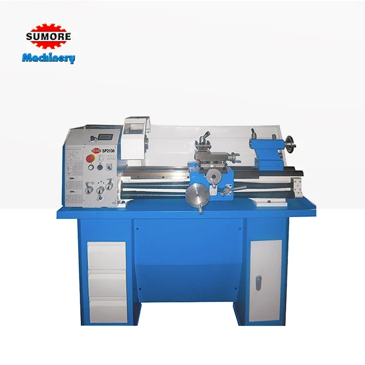 

SUMORE Bench Mini Lathe Machine 700mm Horizontal Manual Metal Lathe Variable Speed Horizontal Lathe Price SP2129-II