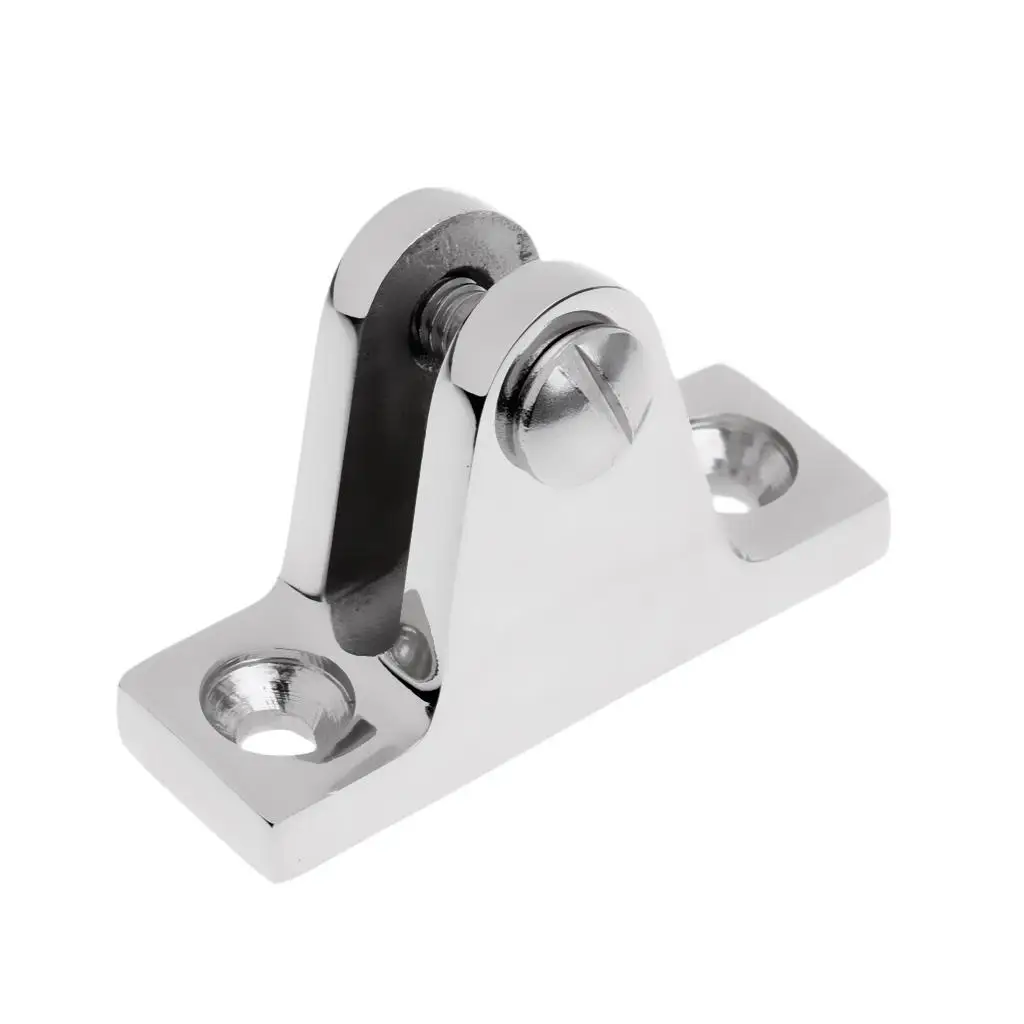 Stainless Steel Angled Deck Hinge Flat Mount Boating Equipment