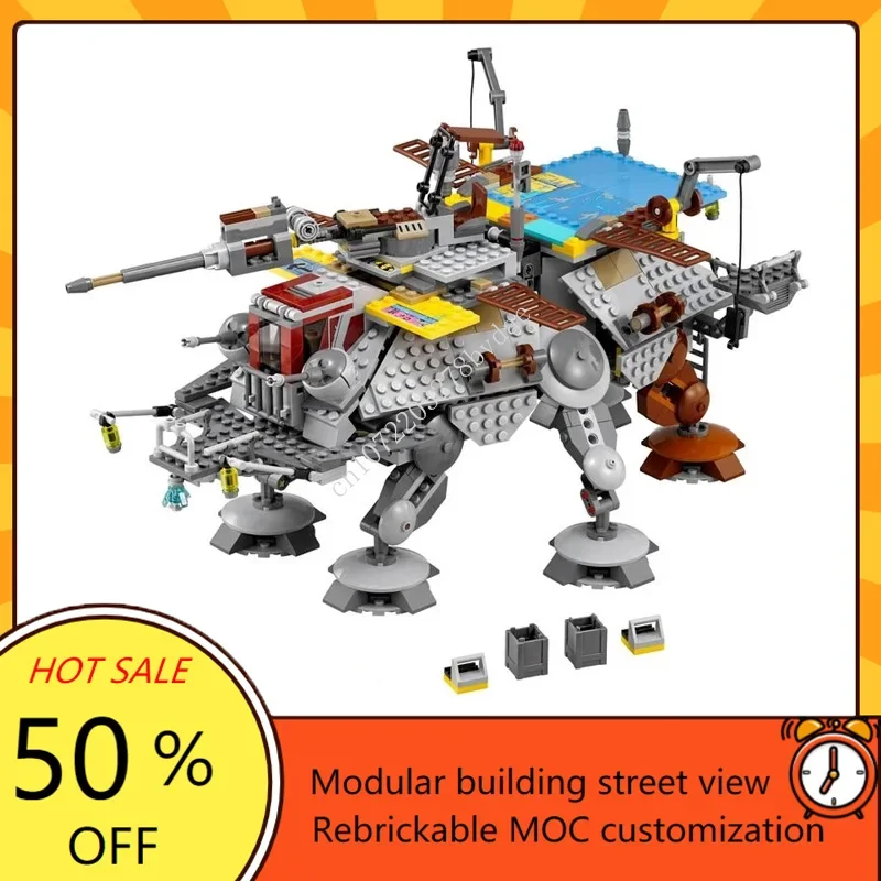 

972PCS New Movie Scene MOC-75157 Captain Rex Mecha Building Block Set Educational Adults Toys Teens Birthday Christmas Gift