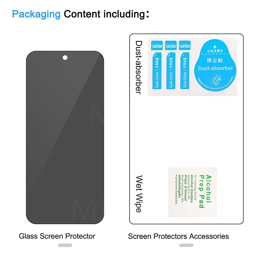 3D Full Cover Anti Spy Tempered Glass For Google Pixe 9 Pro XL Privacy Screen protector for Google Pixel 9 Pro Glass