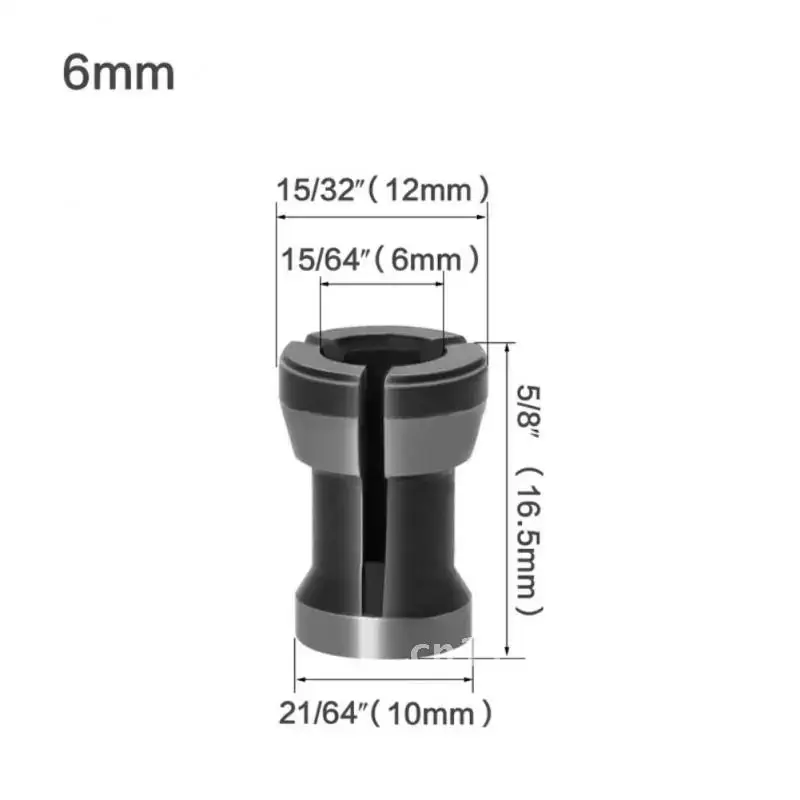 High Precision Collet para Gravação Máquina de Corte, Router Acessórios Fresadora, Pinça Chuck, 8mm, 6.35mm, 6mm, 1Pc, 3Pc