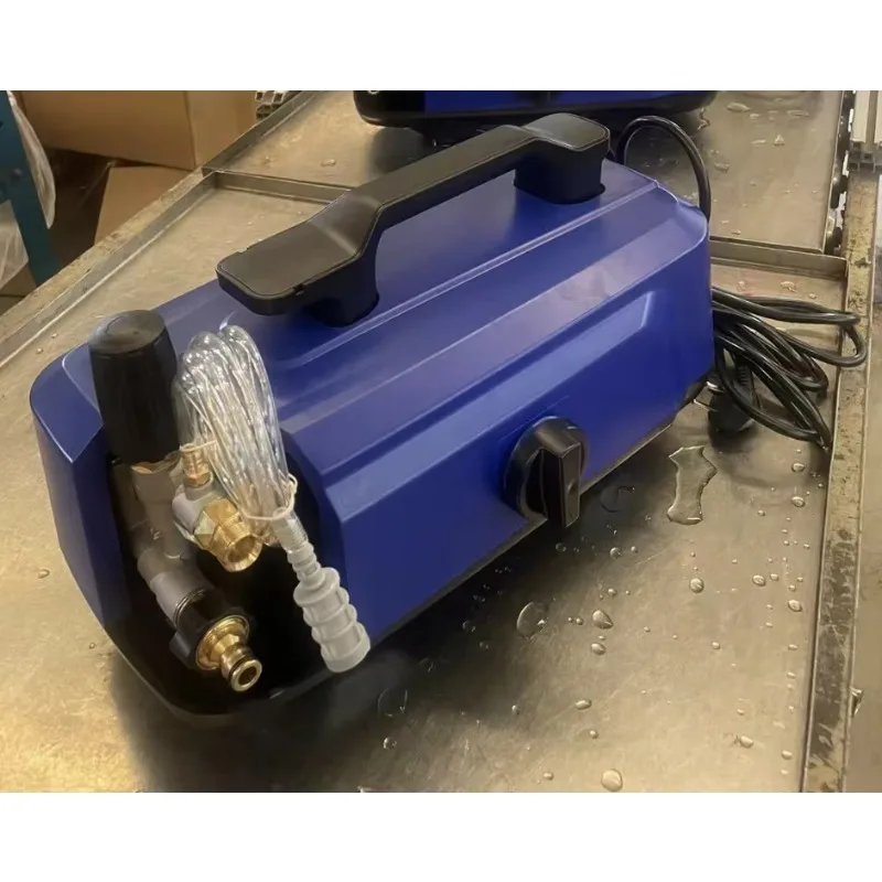 المحمولة 220 فولت الكهربائية 3 HP 120 بار ارتفاع ضغط آلة تنظيف المياه الباردة 500L / H معدل التدفق كفاءة المنزلية التجارية