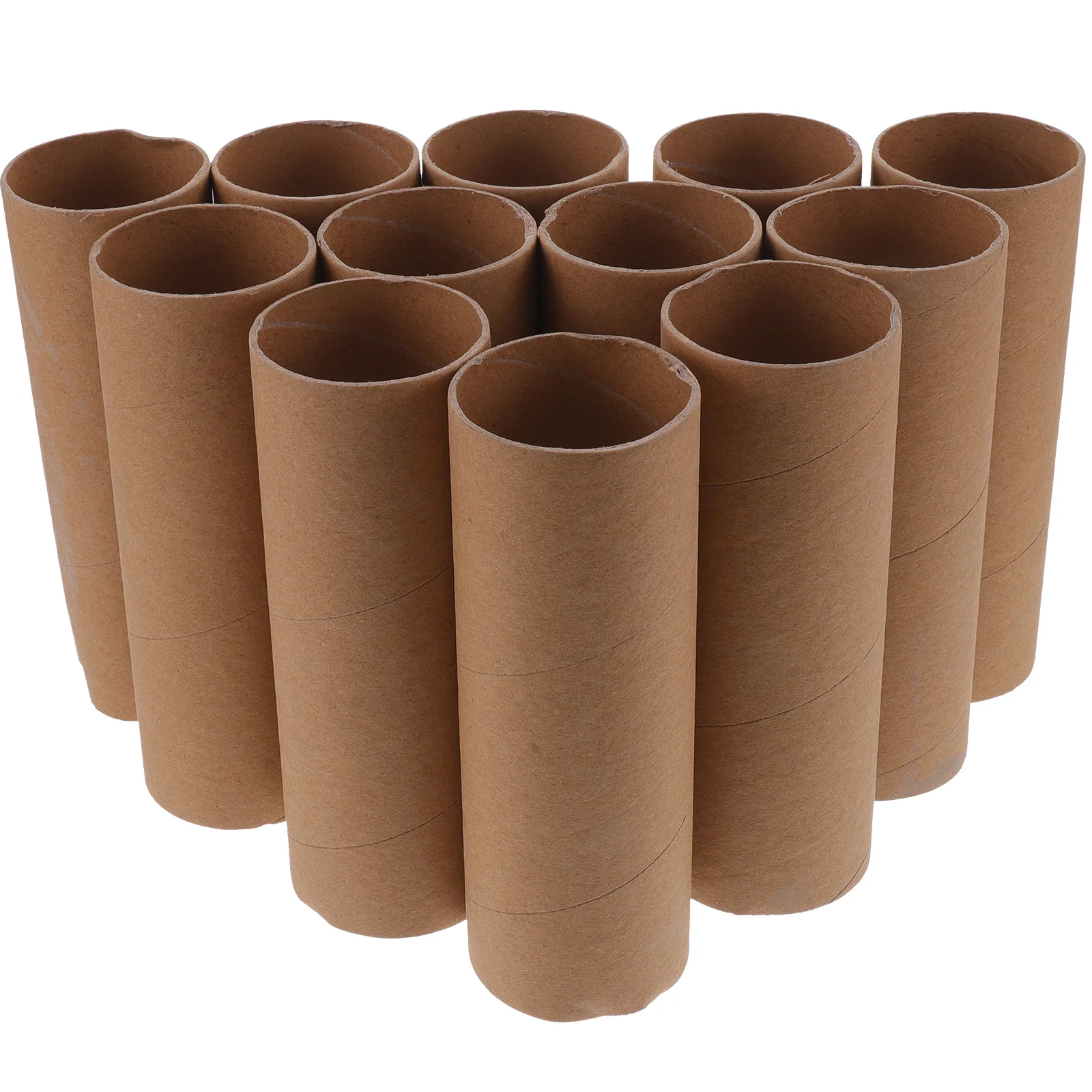 12 Pcs Kindergarten Paper Tube DIY Graffiti Materials Toilet Crafts Making Tubes Kids Round Cardboard Child