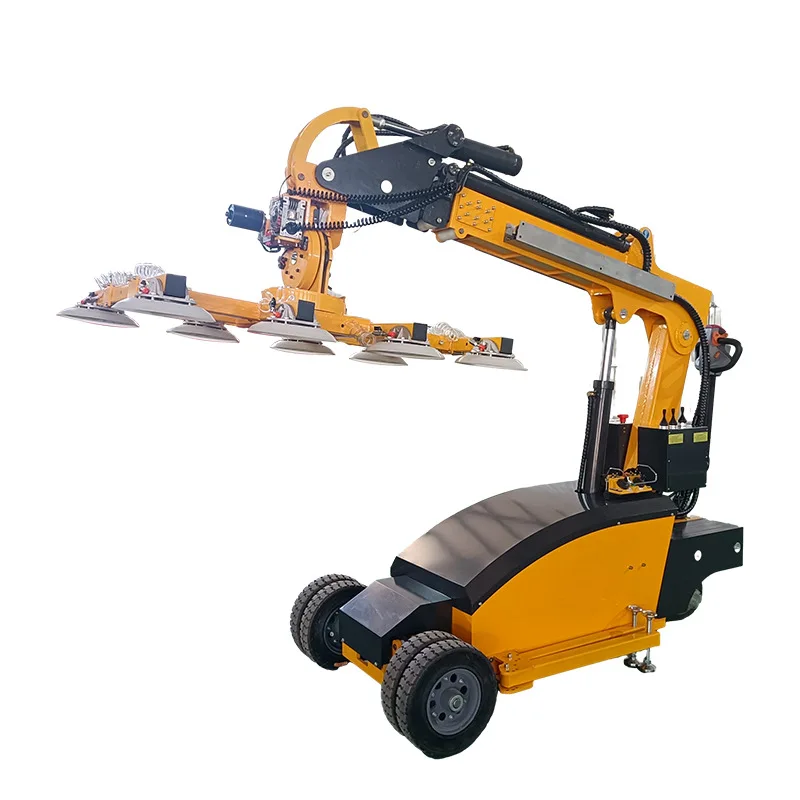 Glass curtain wall panel vacuum suction cup truck, small mobile suction cup truck to carry marble veneer tiles