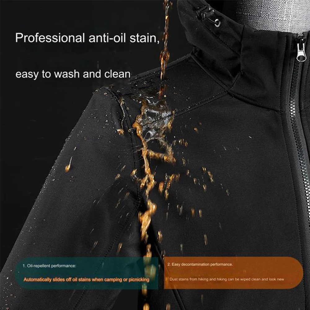 customized logo Men's Waterproof Military Combat Jacket Tactical Soft Shell Fleece Jackets Windbreaker Hooded LS-C616