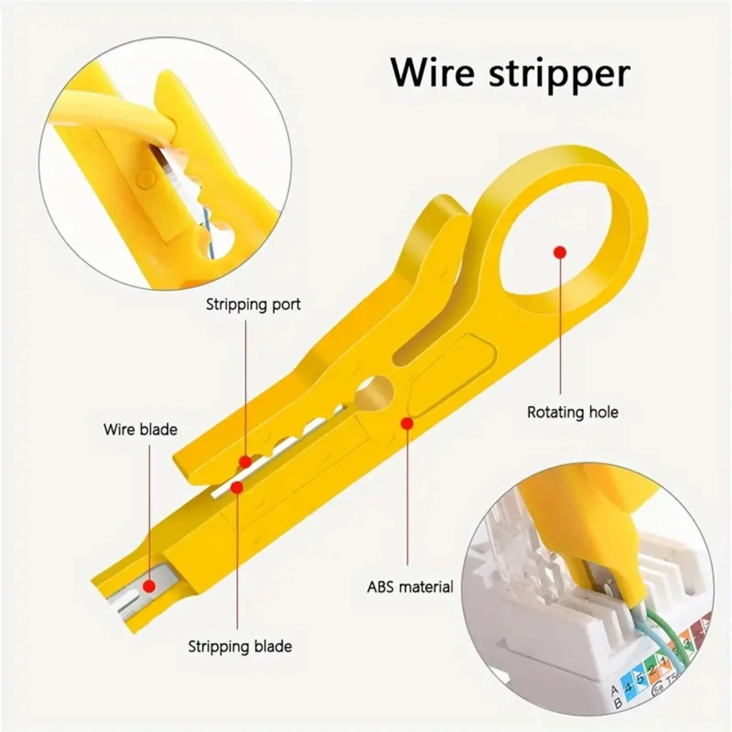 Portable Multitool for Precise Wire Stripping, Cutting and Cable Crimping