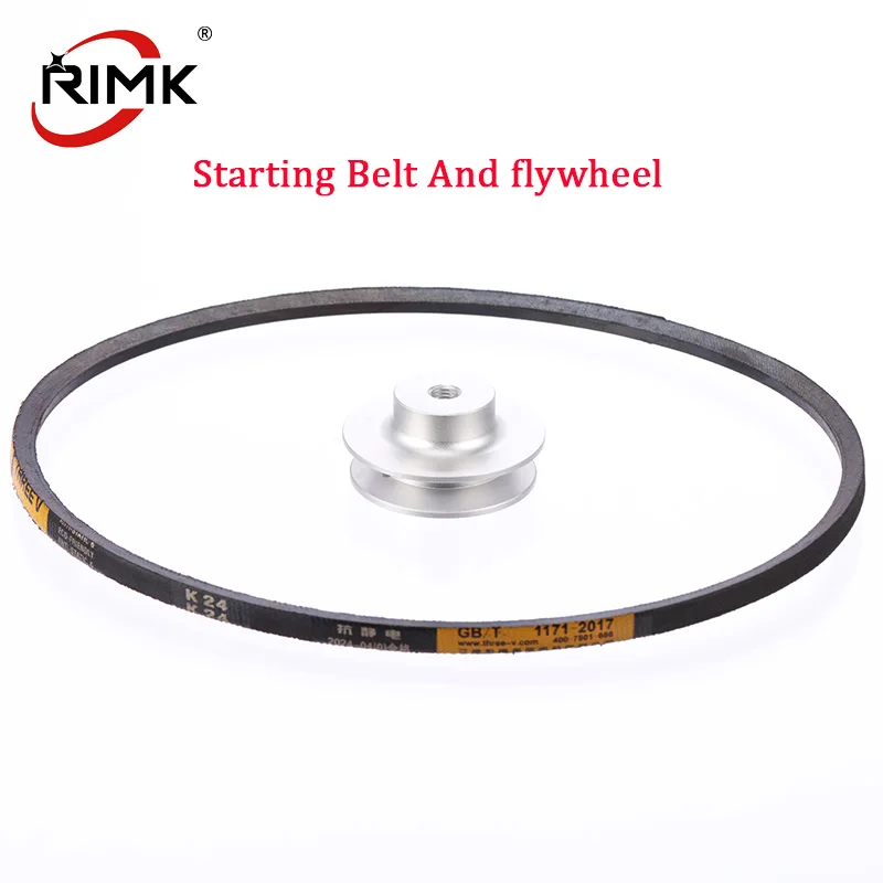 RC Boat Engine Perimeter 650mm Starting Belt with Flywheel for Converting Engine to Electric Start for Rc Marine Boats