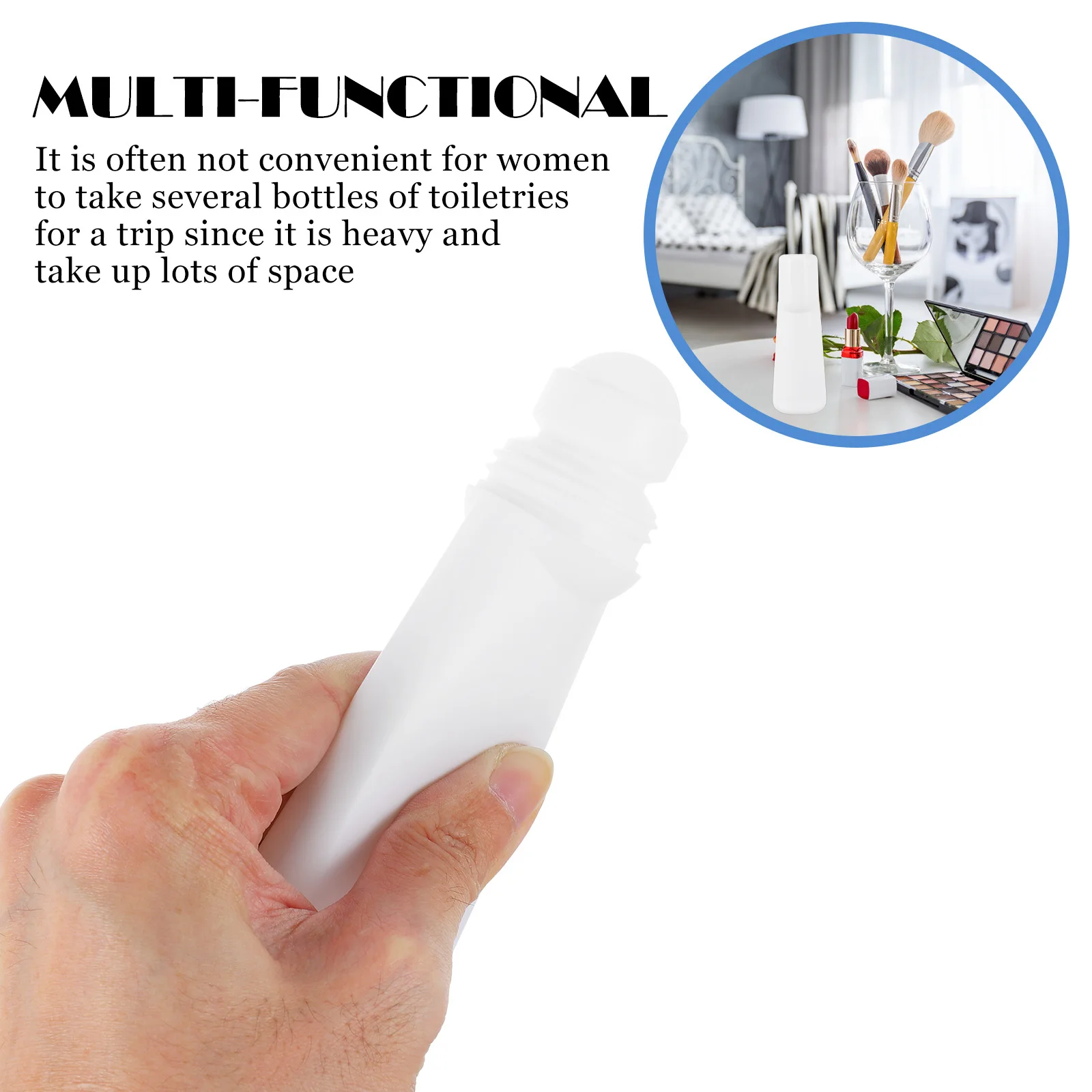 

10Pcs Essential Oil Packaging Roller Bottles Durable Leak Proof Pe Plastic Refillable Perfume Roll on Bottles Portable