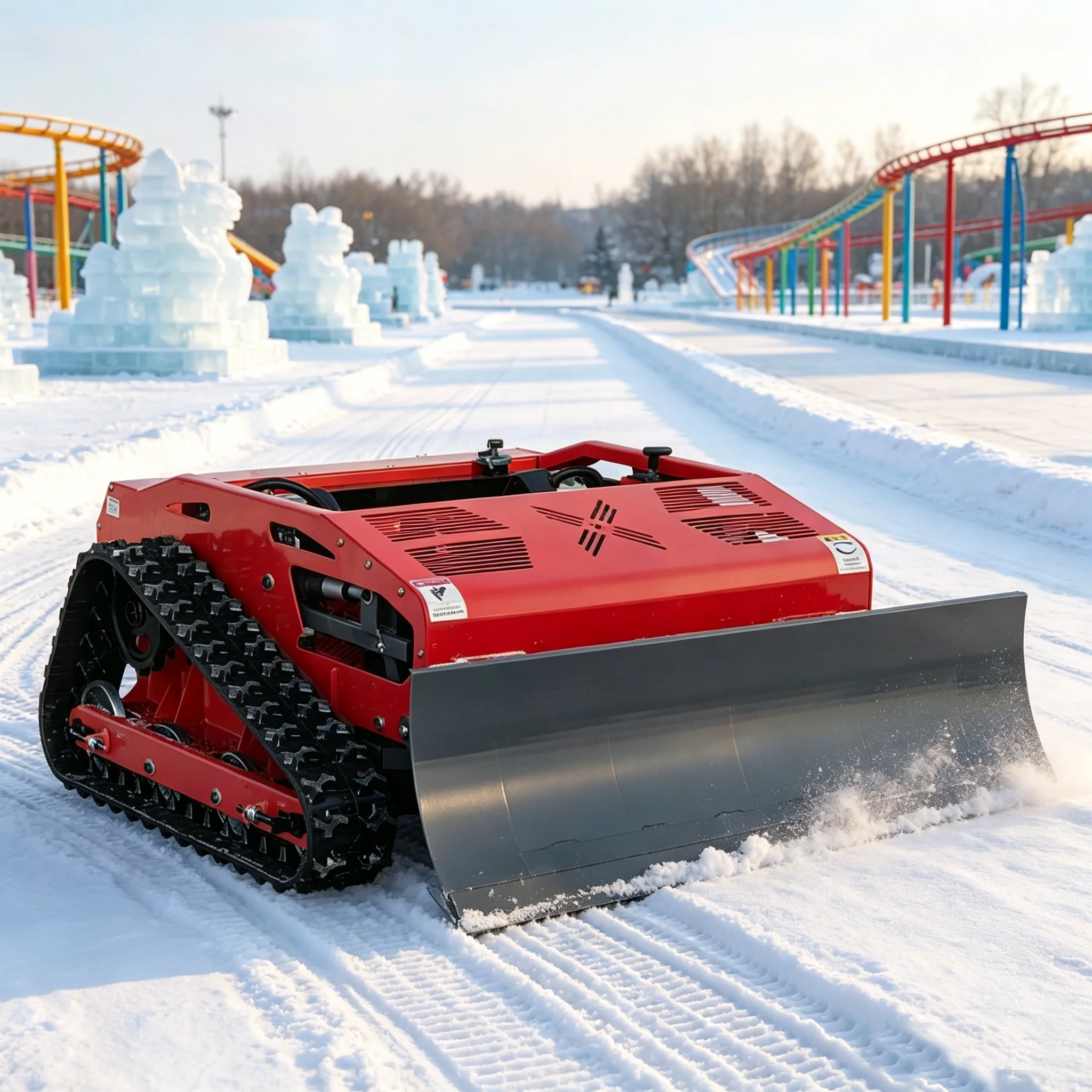 Solid Material Reliable Operation Compact Snow Remover Small Size Big Power Snow Blowing Machine yard lawn cutter