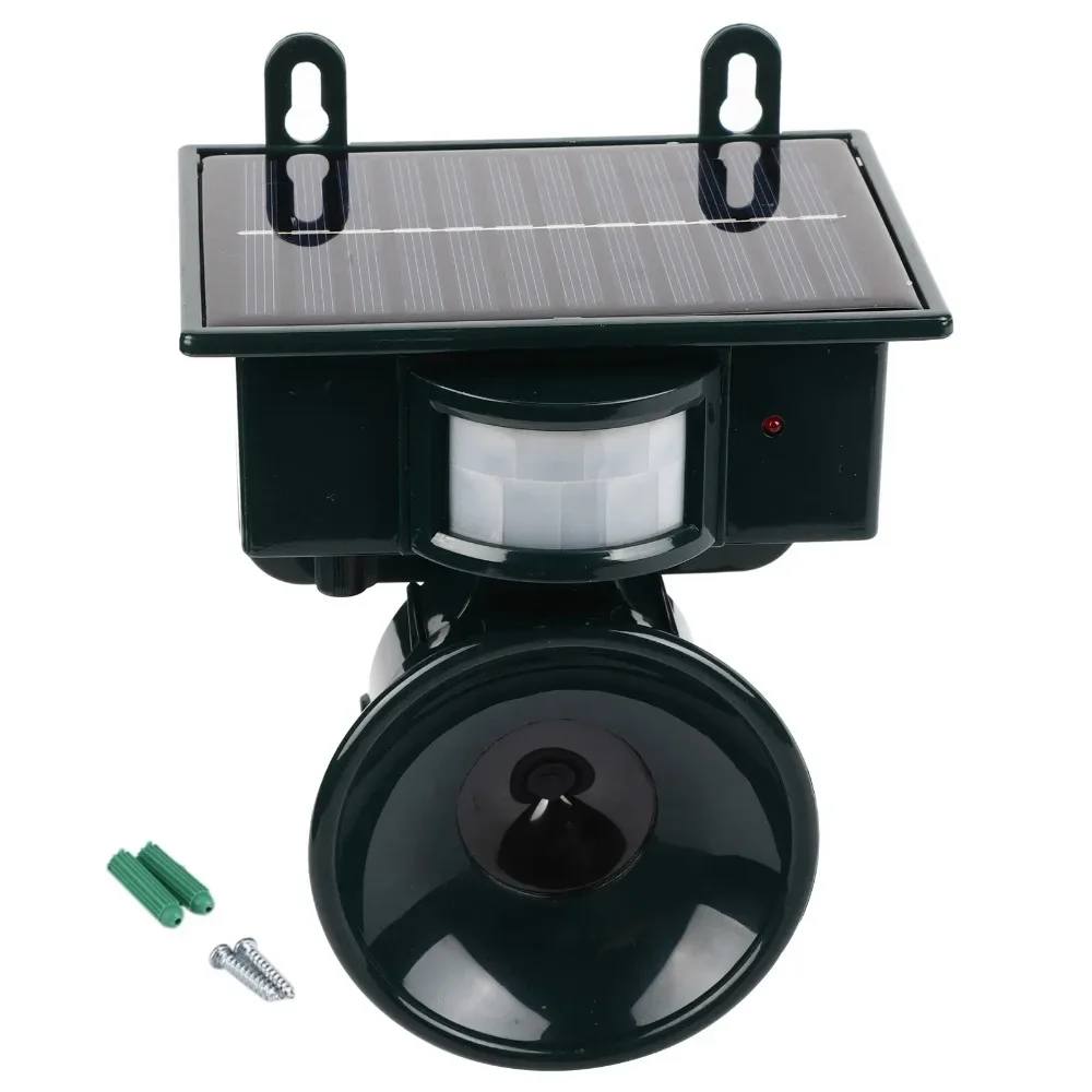 Répulsif à ultrasons capteur de mouvement PIR à énergie solaire répulsif antiparasitaire à ultrasons oiseau chien chat souris chasse répulsif antiparasitaire solaire