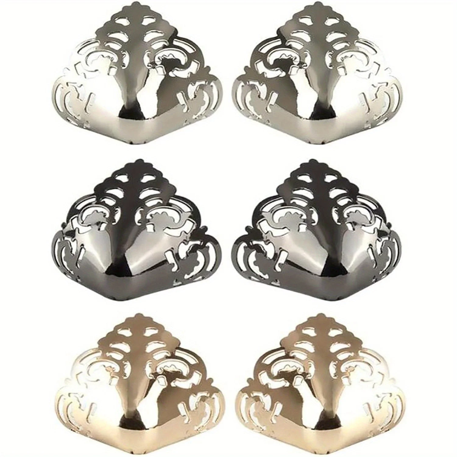 1pair High Heel Metal Toe Cap Wear and Tear Concealer Anti-kicking Leather Shoes Point Protector Flat Shoe Tips Cap Accessorices