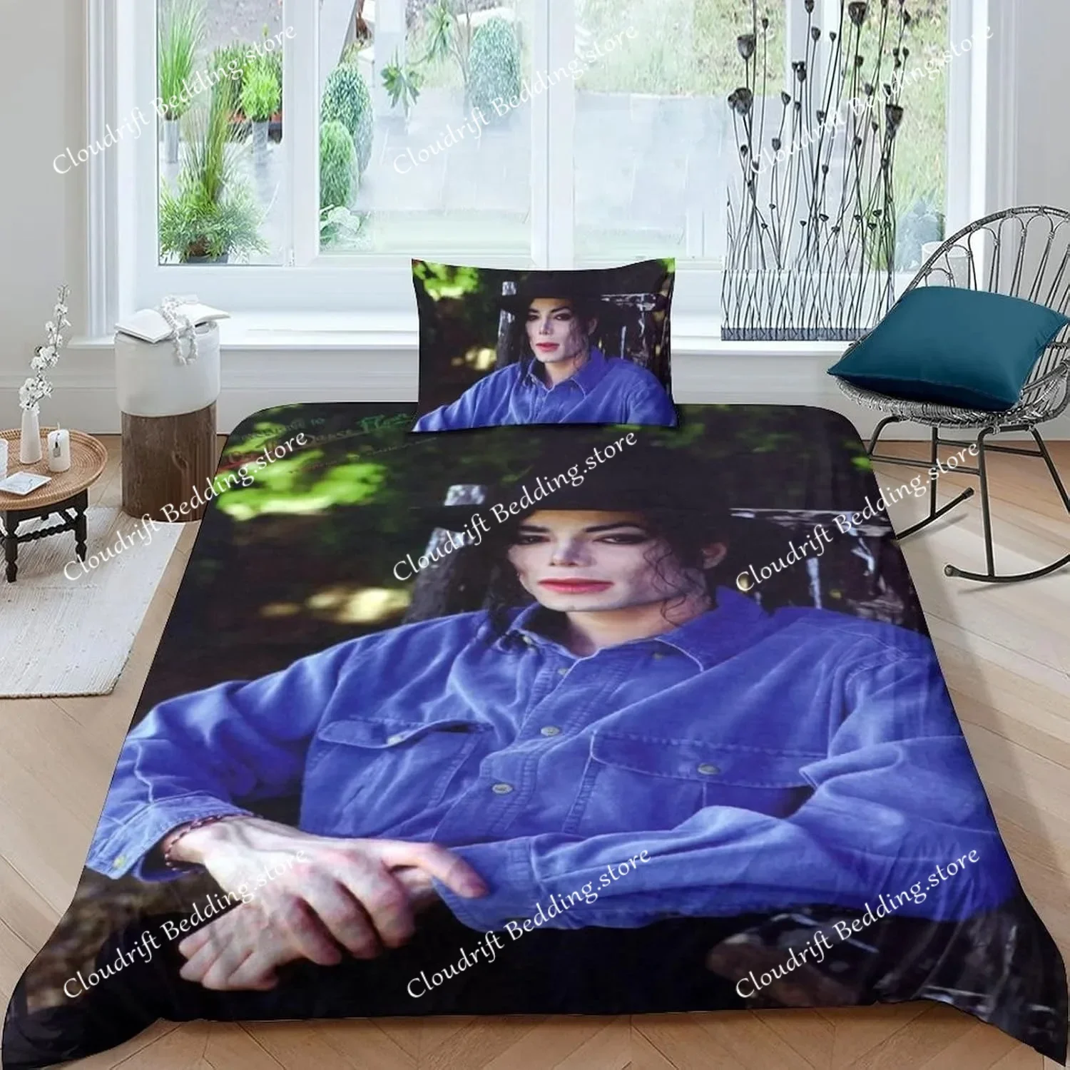 Duvet Cover Michael Jackson 3D Exquisite Digital Printing Bedding Set Comforter Bed Youth Home Decor Adult Boys Gift026