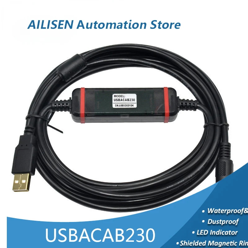 

FTDI Chip USBACAB230 High Speed USB-DVP Programming Data Download Cable DVP ES EE SS Suitable For Delta PLC