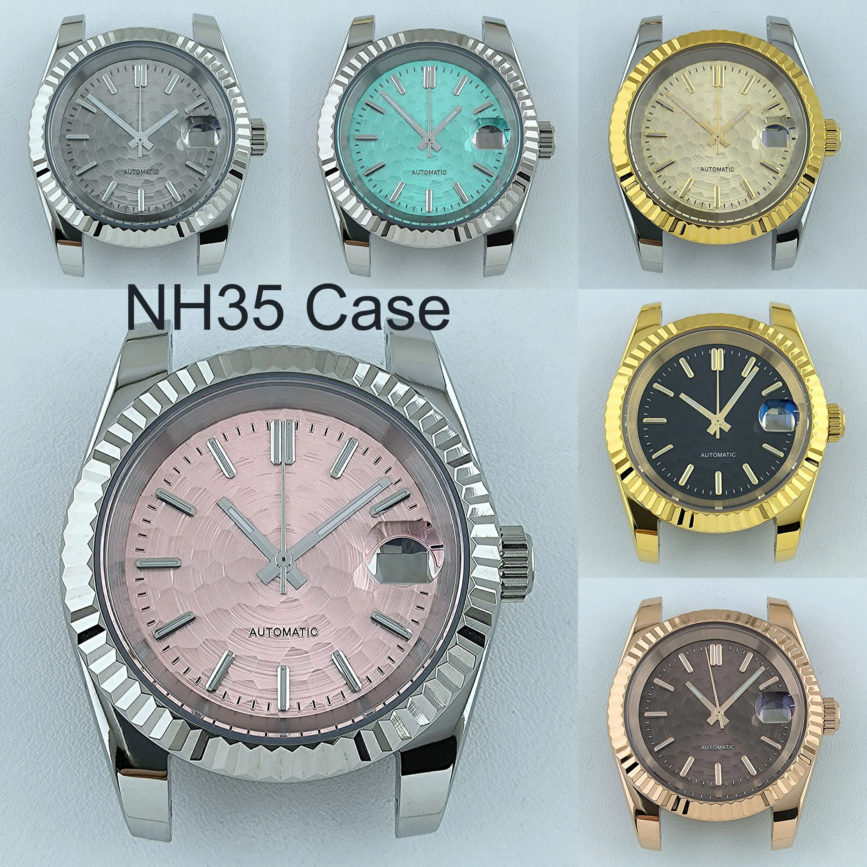 

NH35 Case Watch Case Men's Automatic Watch 36mm/39mm Stainless Steel Sapphire Glass Fit NH Series Movement Watch Accessories