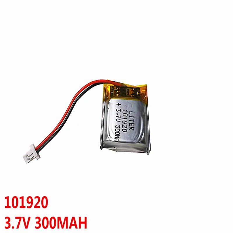 1,0 MM 2pin 3,7 V 300mAh 101920 Lithium-Polymer Li-Po li ionen Akku zellen Fรผr Mp3 MP4 MP5 GPS PSP mobile bluetooth