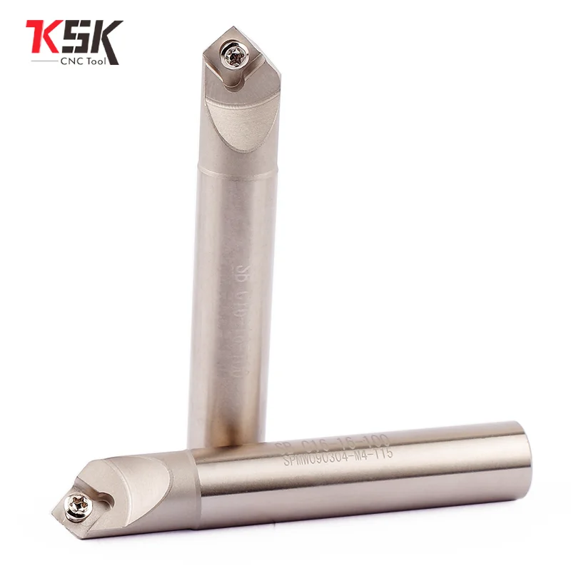 1 Uds 45 grados SB C16-16-110 cortador de chaflán CNC torno fresa SPMW 090304   insertos chaflán Portabrocas de extremo