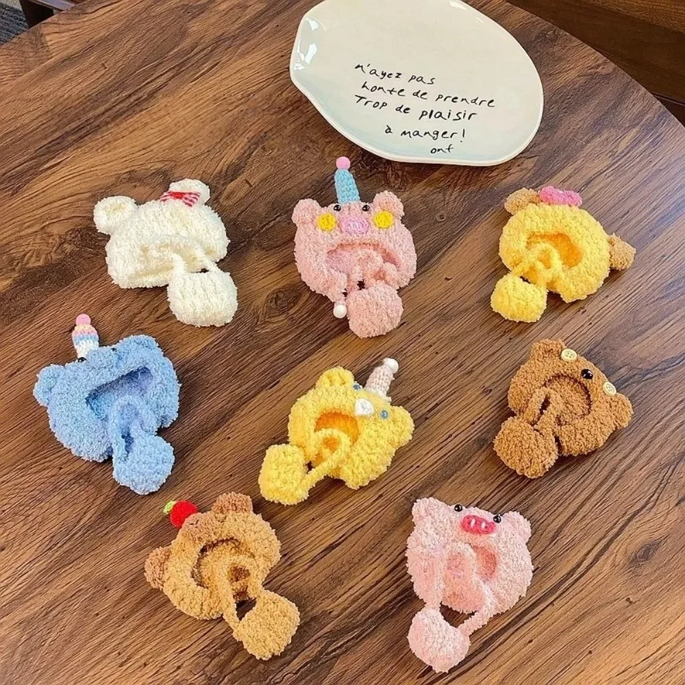 Nouveau casque sac Kit mignon ours chiot Kapybara Anime vêtements tomate aubergine coloré chapeau sac à dos porte-clés utilisation