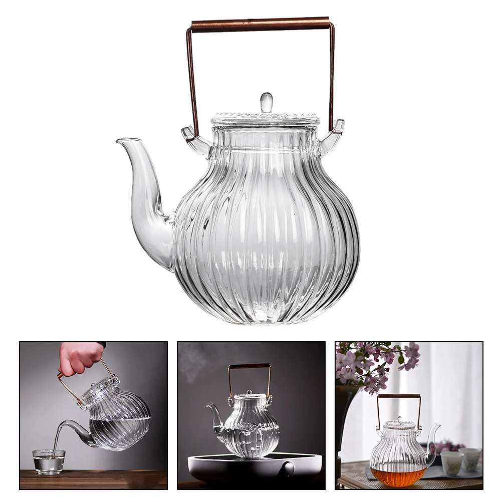 

Coffee Filters Kung Fu Teapot Brewing Kettle Loose Stovetop Glass Heat-resistant for