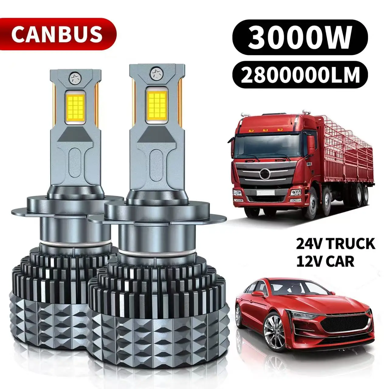

3000000LM 2000W H4 H7 H11 LED Canbus H1 H8 9005 9006 HB3 HB4 9012 HIR2 Led Headlight Turbo Auto Fog Lamp 6000K 12V 24V