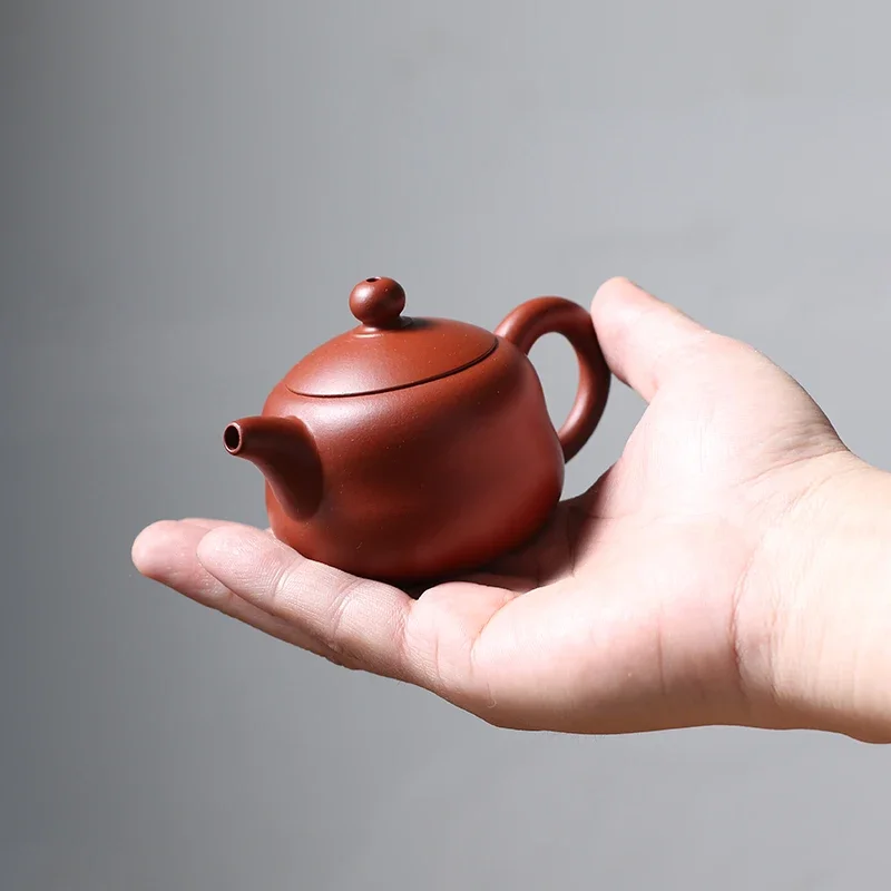 110ml Creative Handmade Gourd Shape Teapot Small Capacity Chaozhou Purple Clay Tea Pot Kettle Beauty Tea Infuser Chinese Teaware