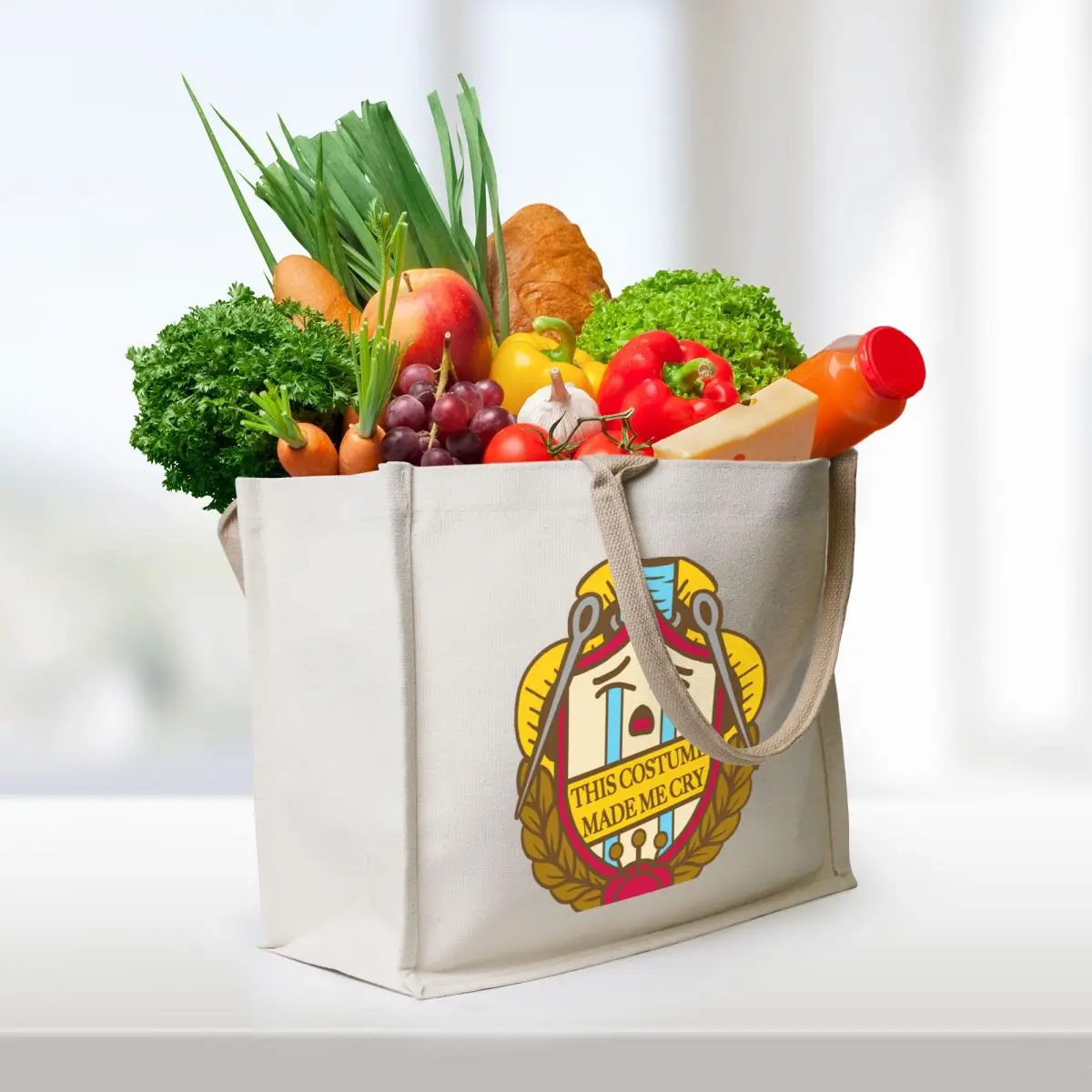 This Costume Made Me Cry Badge of Honor Tote Bag reusable shopping bags custom canvas bag tote bag woman