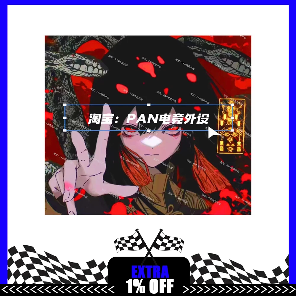 

PAN Esports Red Jade Glass Mousepad Smooth and Speed Mouse Pad FPS Duplicate Abyssgaming For TTK APEX CSGO PC Accessories Gifts