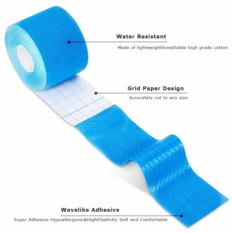 Sports Waterproof Kinesiology Tape Stickers Athletic Bandage Muscle Recovery Protector Strapping Pain Relief Tennis Gym