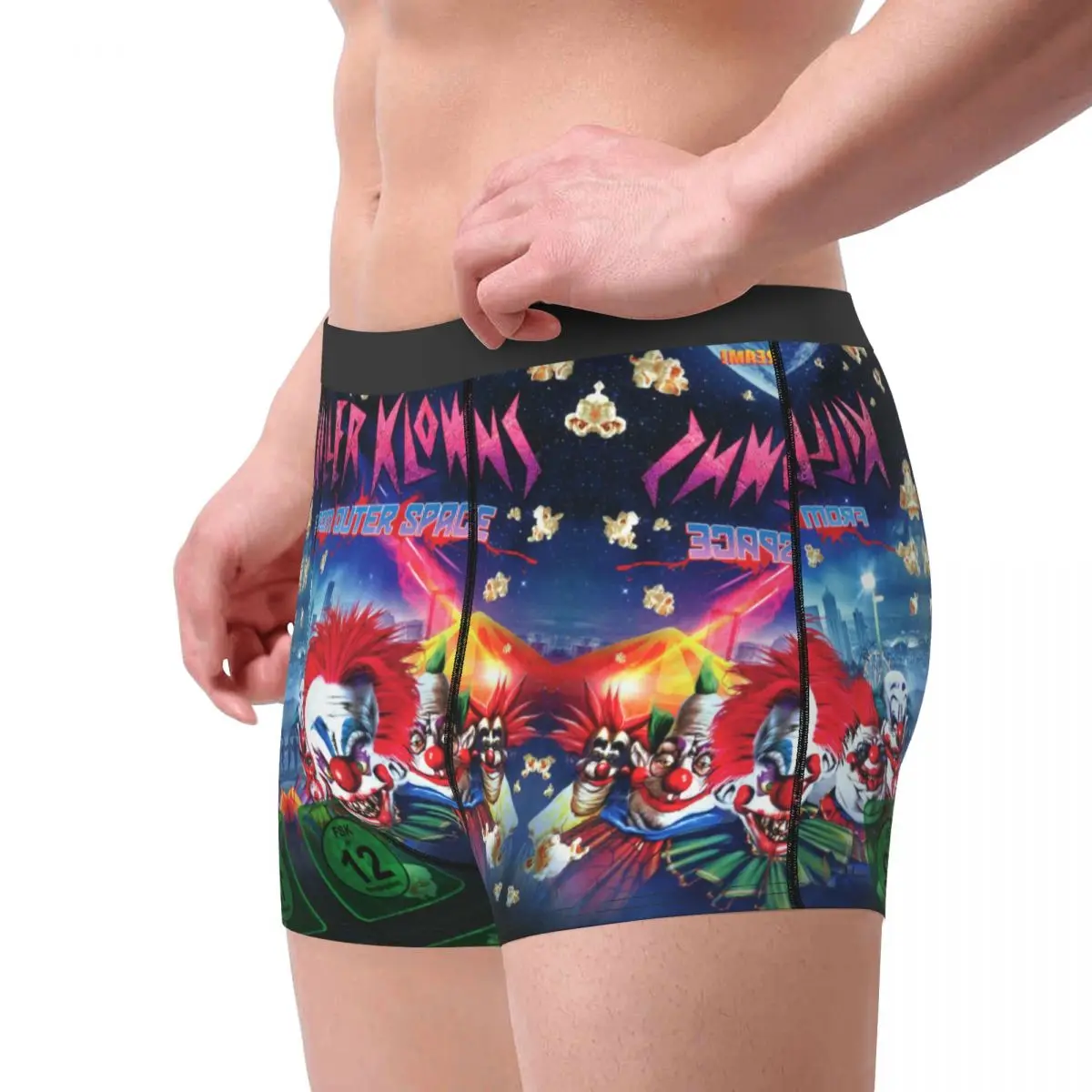 Killer Klowns-bóxer de película de terror del espacio exterior para hombre, ropa interior especial muy transpirable, pantalones cortos con estampado 3D de alta calidad