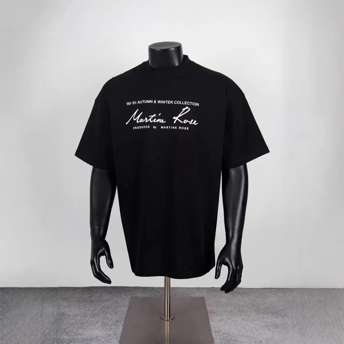 

Martine rose Simple style plain letter print loose-fitting T-shirt for both men and women, short-sleeved, trendy