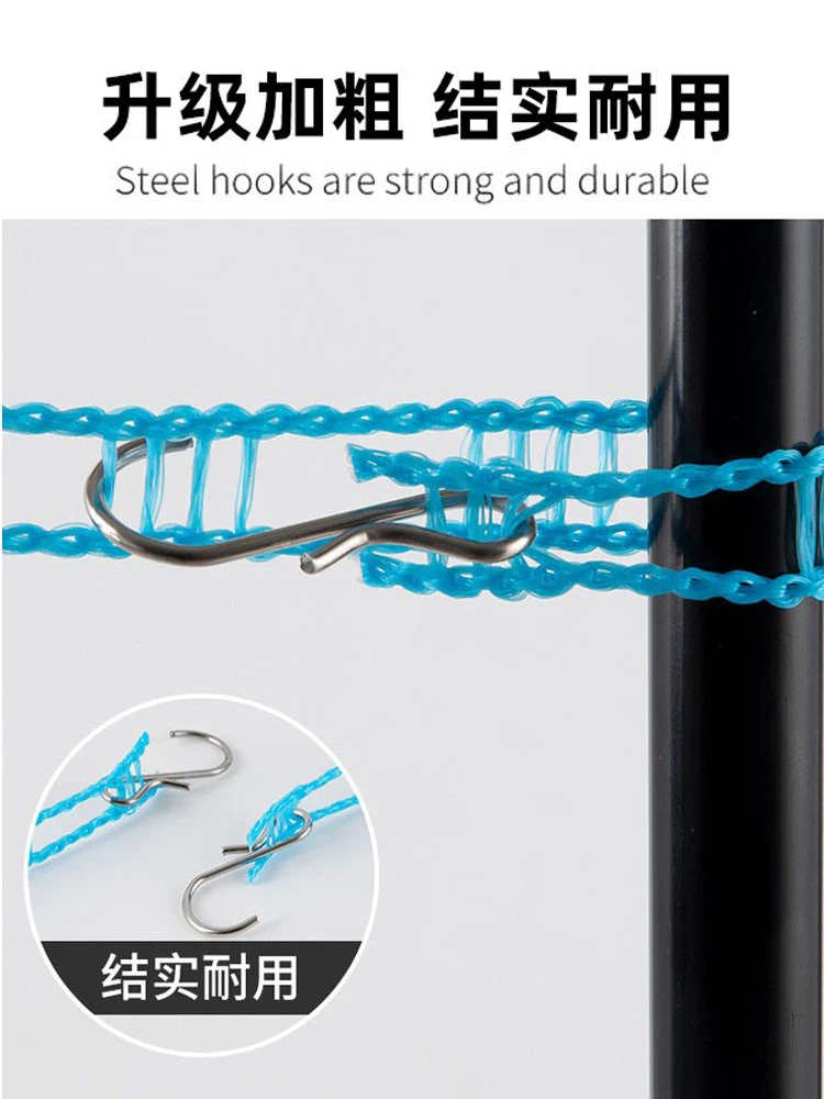 Anti Slip And Windproof Clothes Hanging Rope, Non Perforated Clothes Hanging Rope For Outdoor Travel