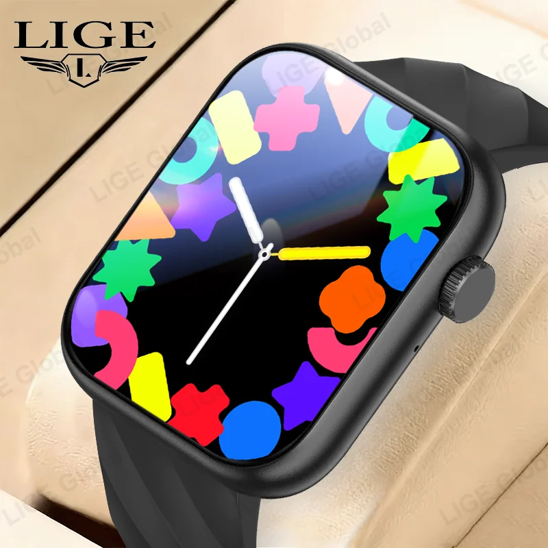 

LIGE New Bluetooth Call Smart Watch For Android IOS Dynamic Island Men Women Sports Fitness Heart Rate Blood Oxygen Smartwatch